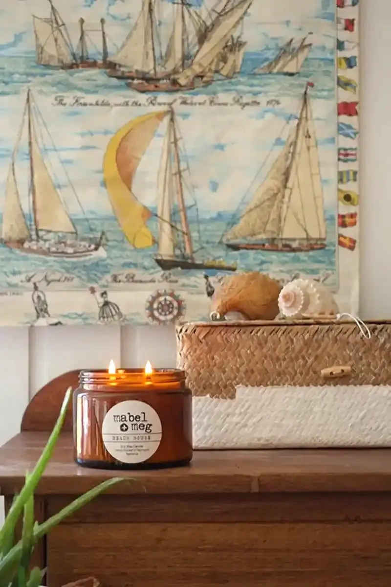 Scented Candle by Mabel + Meg in Beach House XL